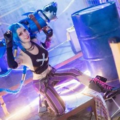 NewCosplay League Of Legends LoL Jinx Uniform Outfits Halloween Carnival Suit Cosplay Costume New Arrivals 27 NewCosplay League Of Legends LoL Jinx Uniform Outfits Halloween Carnival Suit Cosplay Costume New Arrivals