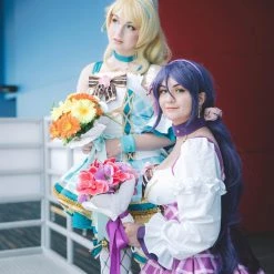 NewCosplay Love Live ! Sunshine ! Eli Ayase Bouquet Uniform Dress Cosplay Costume
