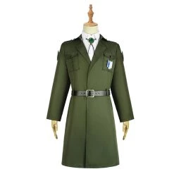 NewCosplay New Arrivals Attack On Titan Levi Eren Mikasa Scouting Legion Trench Coat Uniform Halloween Carnival Costume Cosplay Costume