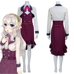 NewCosplay Game Princess Project Erika Ikusa Women Dress Outfit Halloween Carnival Uniform Suit Cosplay Costume