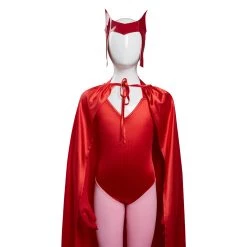 NewCosplay WandaVision Scarlet Witch Wanda Maximoff Costume For Kids Children Cosplay Costume