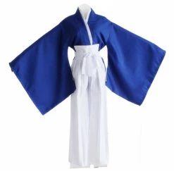 NewCosplay New Arrivals Anime Rurouni Kenshin Himura KENSHIN Blue Kendo Kimono Cosplay Costume