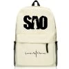 NewCosplay Sword Art Online SAO Kirito Cream Colored Backpack Bag