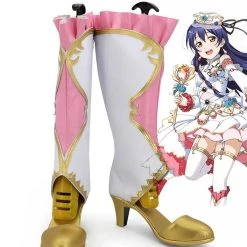 NewCosplay LoveLive! Umi Sonoda Birthstone Boots Cosplay Shoes