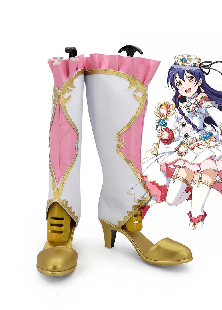 NewCosplay LoveLive! Umi Sonoda Birthstone Boots Cosplay Shoes 3 NewCosplay LoveLive! Umi Sonoda Birthstone Boots Cosplay Shoes