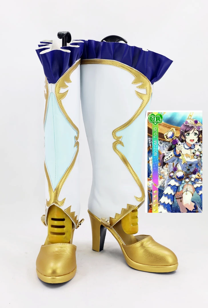 NewCosplay LoveLive! Nozomi Tojo Birthstone Boots Cosplay Shoes 3 NewCosplay LoveLive! Nozomi Tojo Birthstone Boots Cosplay Shoes