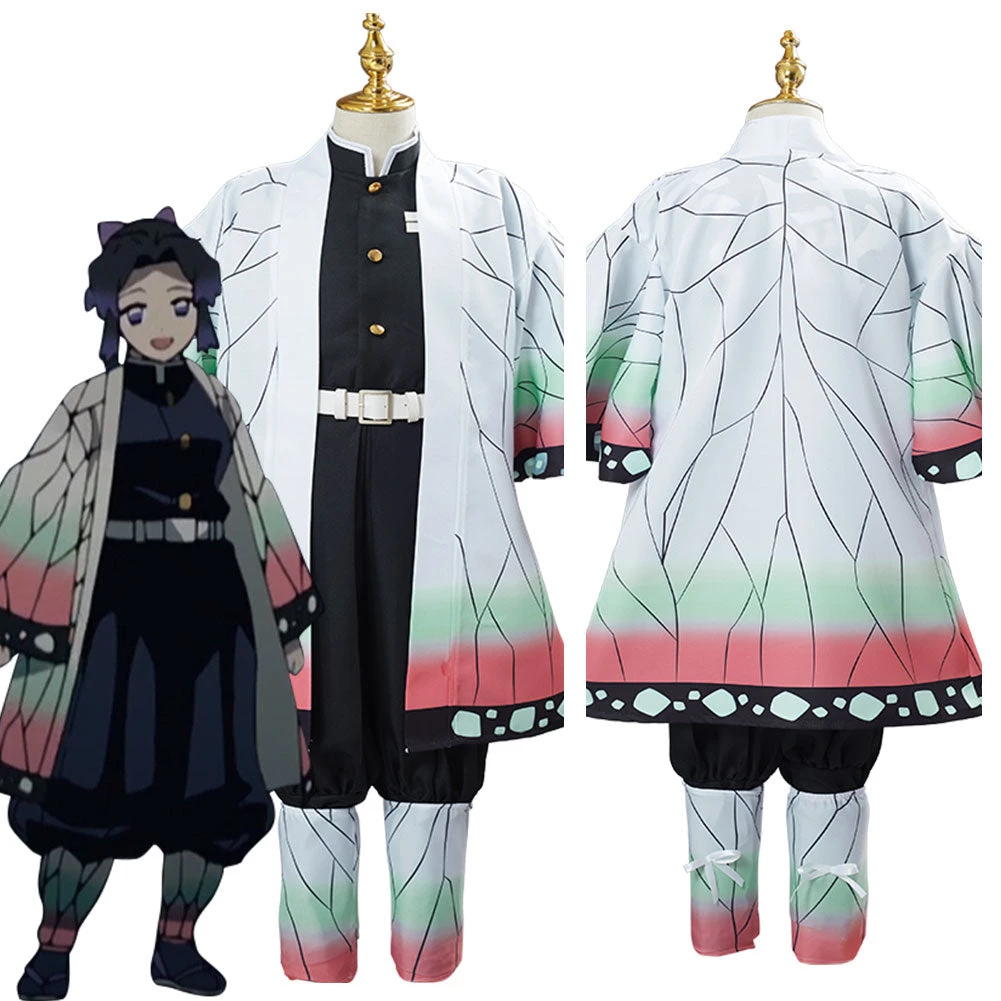 NewCosplay Demon Slayer Kochou Shinobu Uniform Outfit Halloween Carnival Suit Cosplay Costume For Kids Children 3 NewCosplay Demon Slayer Kochou Shinobu Uniform Outfit Halloween Carnival Suit Cosplay Costume For Kids Children