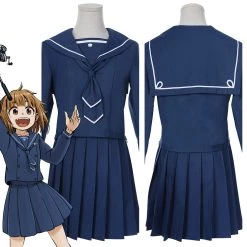 NewCosplay Houkago Teibou Nisshi/Diary Of Our Days At The Breakwater Hina Tsurugi JK Uniform Sailor Suit Cosplay Costume