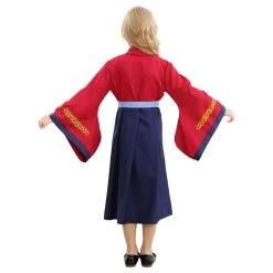 NewCosplay Traditional Chinese Dress Mulan Princess Dress For Little Girl Cosplay Costume