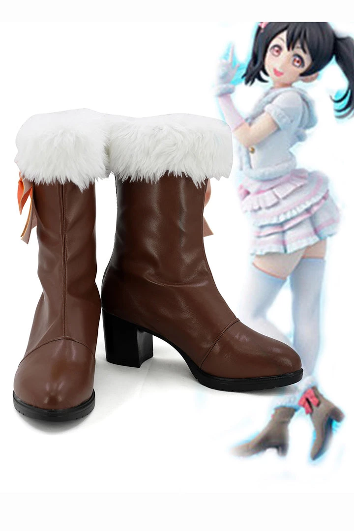 NewCosplay Love Live! School Idol Project Season 2 Snow-Halation Nico Yazawa Boots Cosplay Shoes 3 NewCosplay Love Live! School Idol Project Season 2 Snow-Halation Nico Yazawa Boots Cosplay Shoes