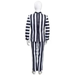 NewCosplay Beetlejuice Kids Children Striped Uniform Pants Halloween Carnival Suit Cosplay Costume New Arrivals
