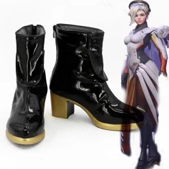 NewCosplay New Arrivals Overwatch OW Mercy Boots Cosplay Shoes