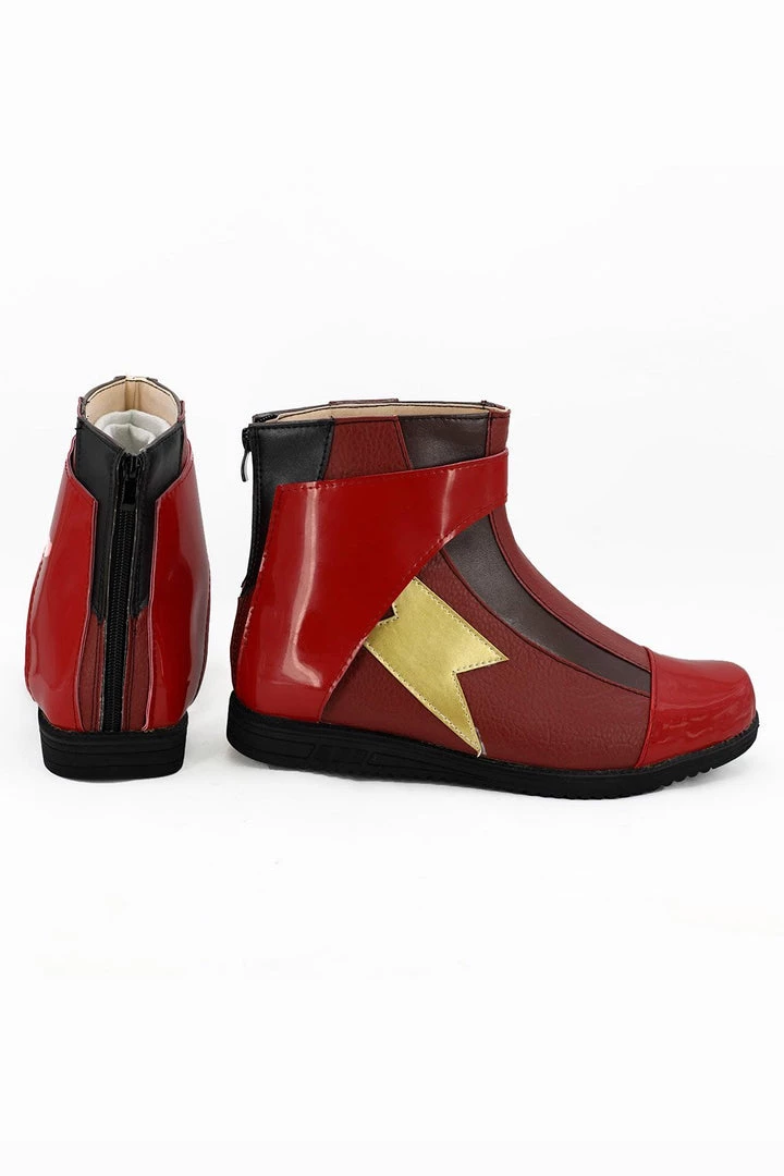 NewCosplay Justice League 2017 Movie Barry Allen Flash Boots Cosplay Shoes 5 NewCosplay Justice League 2017 Movie Barry Allen Flash Boots Cosplay Shoes