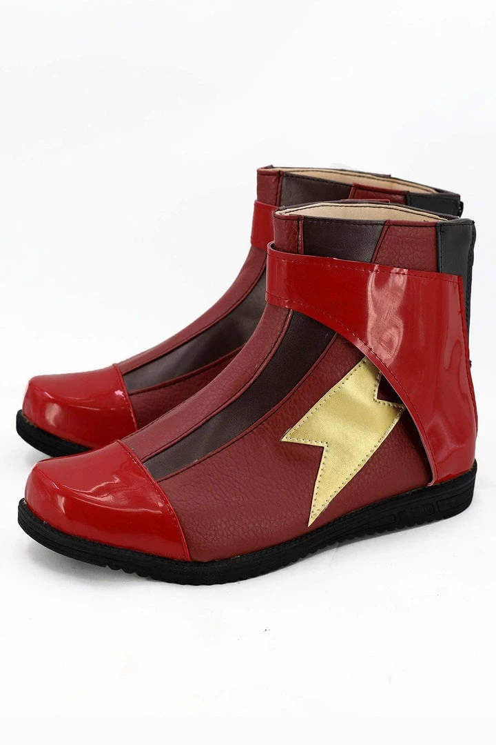 NewCosplay Justice League 2017 Movie Barry Allen Flash Boots Cosplay Shoes 4 NewCosplay Justice League 2017 Movie Barry Allen Flash Boots Cosplay Shoes