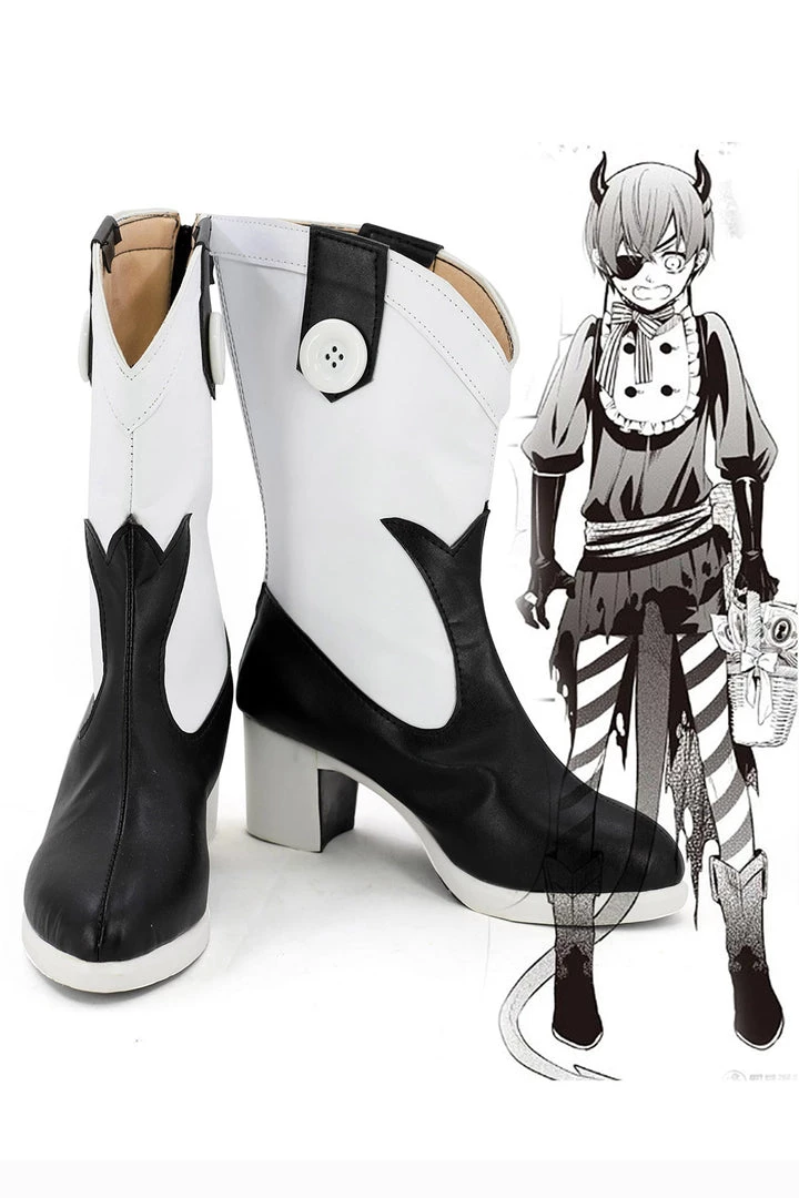 NewCosplay Black Butler Ciel Phantomhive Boots Cosplay Shoes 3 NewCosplay Black Butler Ciel Phantomhive Boots Cosplay Shoes