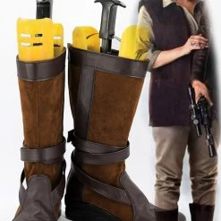 NewCosplay Star WarsVII The Force Awakens General Leia Organa Boots Cosplay Shoes