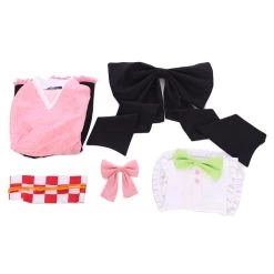 NewCosplay Demon Slayer Kamado Nezuko Maid Outfit Cosplay Costume 11 NewCosplay Demon Slayer Kamado Nezuko Maid Outfit Cosplay Costume