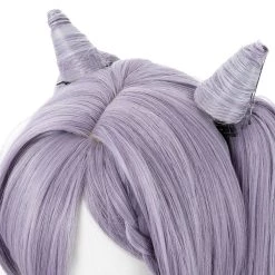 NewCosplay Game Genshin Impact Keqing Heat Resistant Synthetic Hair Carnival Halloween Party Props Cosplay Wig