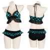 NewCosplay Anime Demon Slayer Kamado Tanjirou Swimwear Outfits Halloween Carnival Suit Cosplay Costume