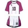 NewCosplay New Arrivals Haikyuu Jersey Sportswear Crop Top Shorts Two Piece Uniform Sets Cosplay Costume