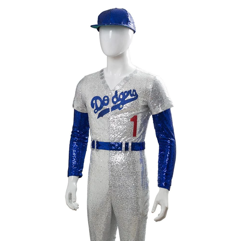 NewCosplay Rocketman Elton John Dodgers Baseball Uniform Cosplay Costume New Arrivals 9 NewCosplay Rocketman Elton John Dodgers Baseball Uniform Cosplay Costume New Arrivals