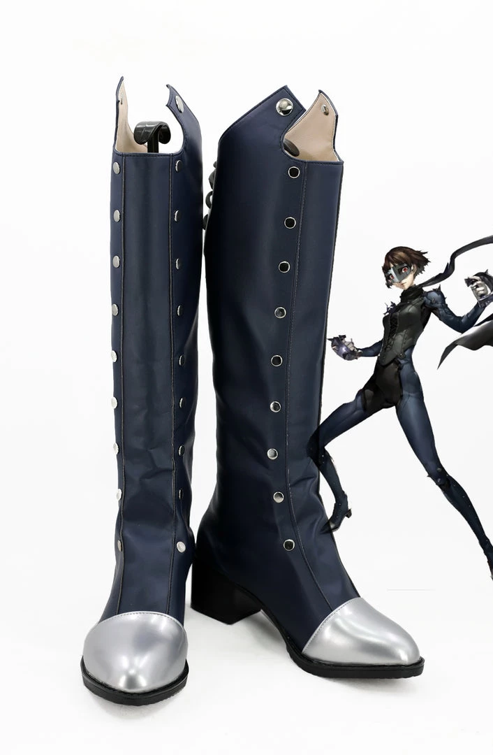 New Cosplaysky P5 Persona 5 Makoto Niijima Cosplay Shoes Boots Custom Made New Arrivals 3 New Cosplaysky P5 Persona 5 Makoto Niijima Cosplay Shoes Boots Custom Made New Arrivals