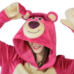 NewCosplay New Arrivals Toy Story 3 Lotso Strawberry Bear Pajama Sleepwear Christmas Halloween Cosplay Costume 22 NewCosplay New Arrivals Toy Story 3 Lotso Strawberry Bear Pajama Sleepwear Christmas Halloween Cosplay Costume