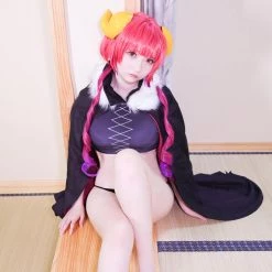NewCosplay Miss Kobayashi‘s Dragon Maid Ilulu Outfits Halloween Carnival Suit Cosplay Costume