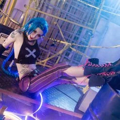 NewCosplay League Of Legends LoL Jinx Uniform Outfits Halloween Carnival Suit Cosplay Costume New Arrivals 28 NewCosplay League Of Legends LoL Jinx Uniform Outfits Halloween Carnival Suit Cosplay Costume New Arrivals