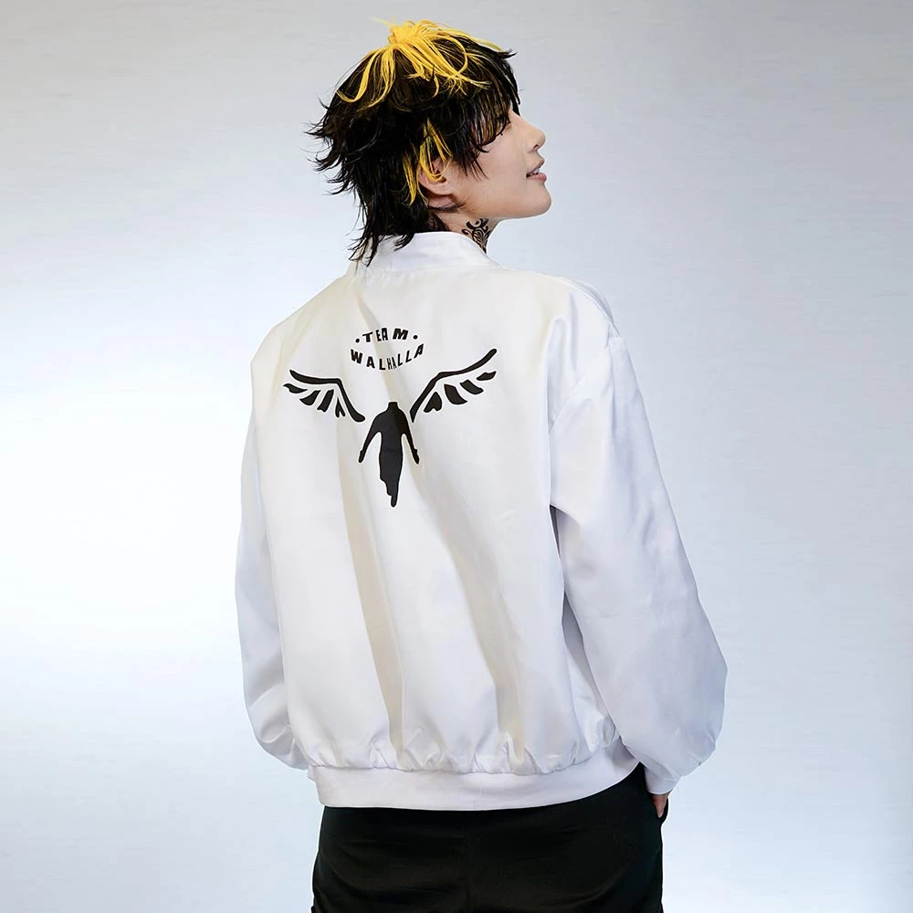 NewCosplay Tokyo Revengers Valhalla Kazutora Hanemiya White Jacket Coat Cosplay Costumes 11 NewCosplay Tokyo Revengers Valhalla Kazutora Hanemiya White Jacket Coat Cosplay Costumes
