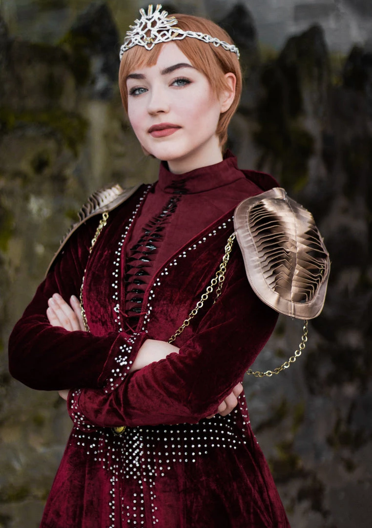 CosplaySky Game Of Thrones Season 8 Cersei Lannister Cosplay Costume 15 CosplaySky Game Of Thrones Season 8 Cersei Lannister Cosplay Costume