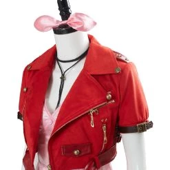 NewCosplay New Arrivals Final Fantasy VII 7 Aeris Aerith Gainsborough Pink Dress Outfit Cosplay Costume