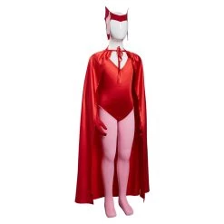 NewCosplay WandaVision Scarlet Witch Wanda Maximoff Costume For Kids Children Cosplay Costume