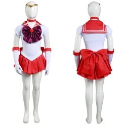 NewCosplay New Arrivals Sailor Moon Hino Rei Kids Children Girls Dress Outfits Halloween Carnival Suit Cosplay Costume