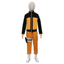 NewCosplay Naruto-Uzumaki Naruto Kids Children Halloween Carnival Cosplay Costume