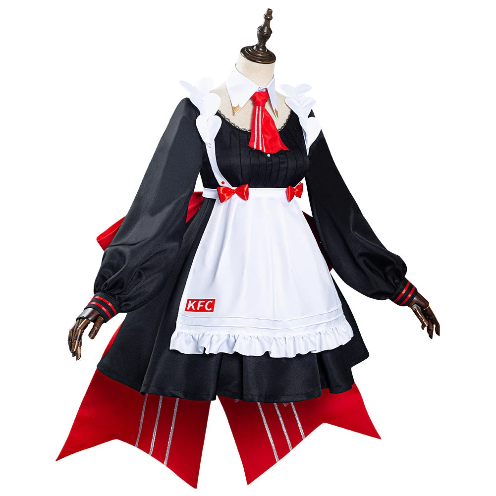 NewCosplay Anime Genshin Impact X KFC Noelle Maid Dress Suit Cosplay Costume 7 NewCosplay Anime Genshin Impact X KFC Noelle Maid Dress Suit Cosplay Costume