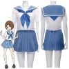 NewCosplay KILL La KILL Mako Mankanshoku Japanese School Sailor Uniform Skirt Outfit Halloween Carnival Costume Cosplay Costume New Arrivals