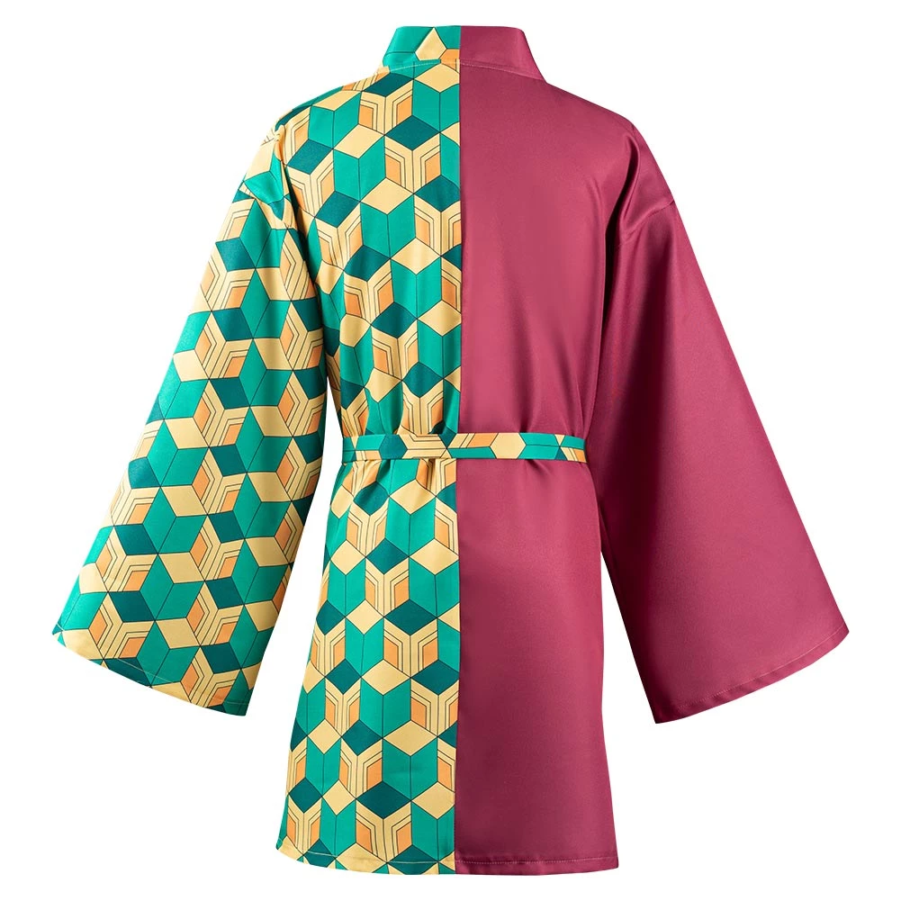 NewCosplay Demon Slayer Tomioka Giyuu Coat With Earrings Belt Cosplay Costume 9 NewCosplay Demon Slayer Tomioka Giyuu Coat With Earrings Belt Cosplay Costume