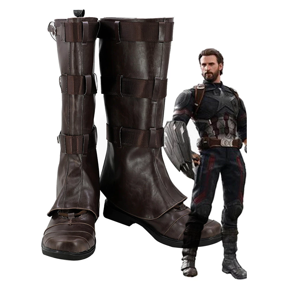 New Cosplaysky Avengers Infinity War Captain America Steven Rogers Cosplay Shoes Boots New Arrivals 3 New Cosplaysky Avengers Infinity War Captain America Steven Rogers Cosplay Shoes Boots New Arrivals