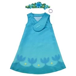 NewCosplay Trolls 2：World Tour Poppy Kids Children Dress Halloween Carnival Costume Cosplay Costume