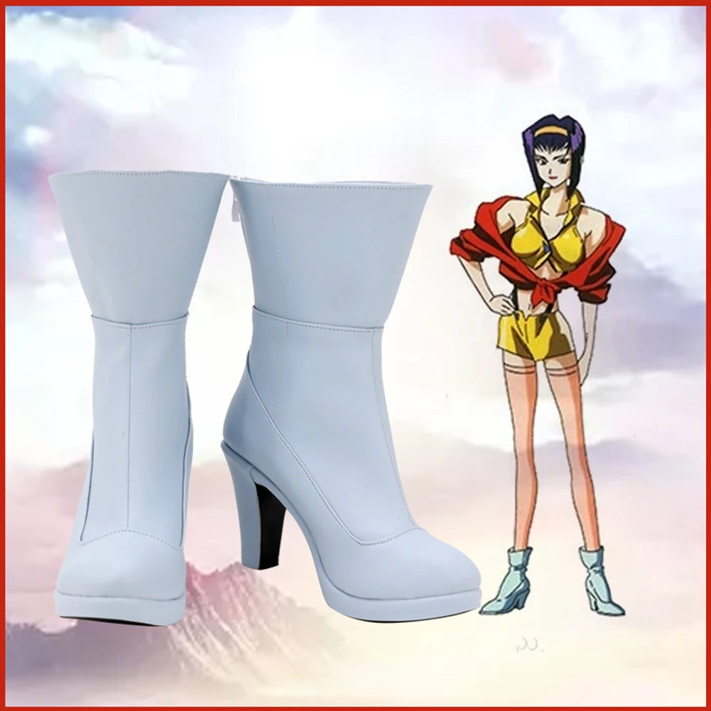 Fandombuy Cowboy Bebop Faye Valentine Cosplay Shoes Boots Halloween Costumes Accessory 3 Fandombuy Cowboy Bebop Faye Valentine Cosplay Shoes Boots Halloween Costumes Accessory