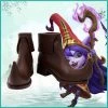 NewCosplay New Arrivals LoL Lulu/the Fae Sorceress Cosplay Shoes Boots Halloween Costumes Accessory Custom Made