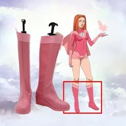 Fansholiday Invincible Atom Eve Cosplay Shoes Boots Halloween Costumes Accessory Custom Made