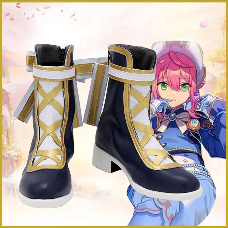 NewCosplay New Arrivals Ensemble Stars Es2 Tomoe Hiyori Cosplay Shoes Boots Costumes Accessory Custom Made 4 NewCosplay New Arrivals Ensemble Stars Es2 Tomoe Hiyori Cosplay Shoes Boots Costumes Accessory Custom Made
