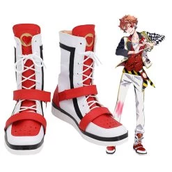 New Cosplaysky New Arrivals Game Twisted-Wonderland Alice In Wonderland Theme Ace Halloween Boots Cosplay Shoes