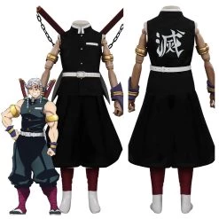 NewCosplay New Arrivals Demon Slayer Season 2 Uzui Tengen Kids Children Outfits Halloween Carnival Suit Cosplay Costume