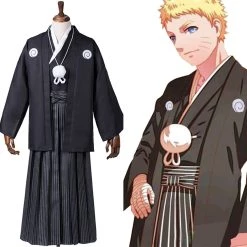 NewCosplay Naruto Shippuden Uzumaki Naruto Wedding Suit Kimono Anime Cosplay Costume