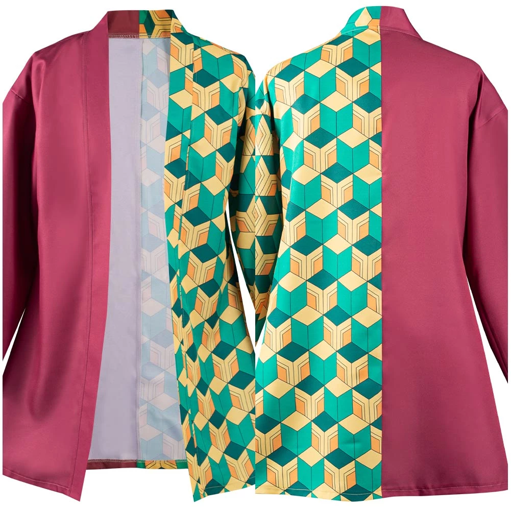 NewCosplay Demon Slayer Tomioka Giyuu Coat With Earrings Belt Cosplay Costume 3 NewCosplay Demon Slayer Tomioka Giyuu Coat With Earrings Belt Cosplay Costume