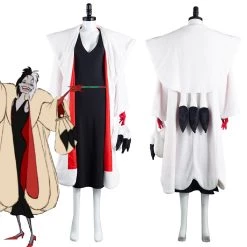 NewCosplay Cruella De Vil Dress Outfits Halloween Carnival Suit Cosplay Costume New Arrivals
