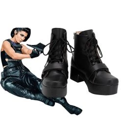 NewCosplay Birds Of Prey Huntress Boots Cosplay Shoes